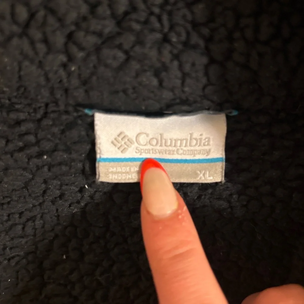 Columbia Black Fleece‎ Zip Up Jacket Women's XL